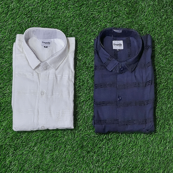Shirt cotton self-weft-patta 1228